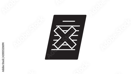 Geometric Pattern Design On Black Background For Abstract Concepts