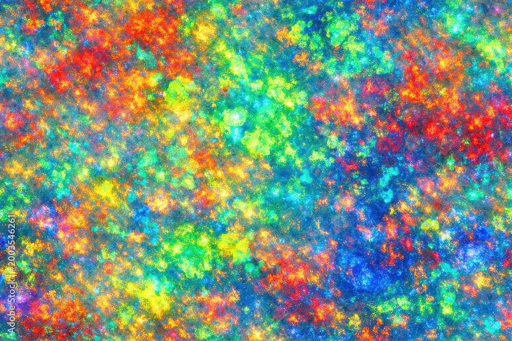 Fototapeta premium Opal Texture Seamless Pattern. Close-up opal gemstone surface detail. Luxury iridescent crystal pattern design. Realistic opal texture background. Detailed sparkling macro close-up. Gemstone.
