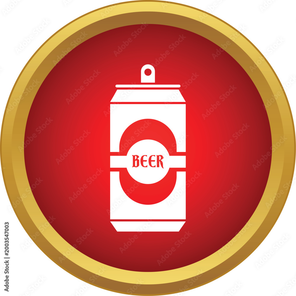 Obraz premium Aluminum beer can representing alcohol drink symbol