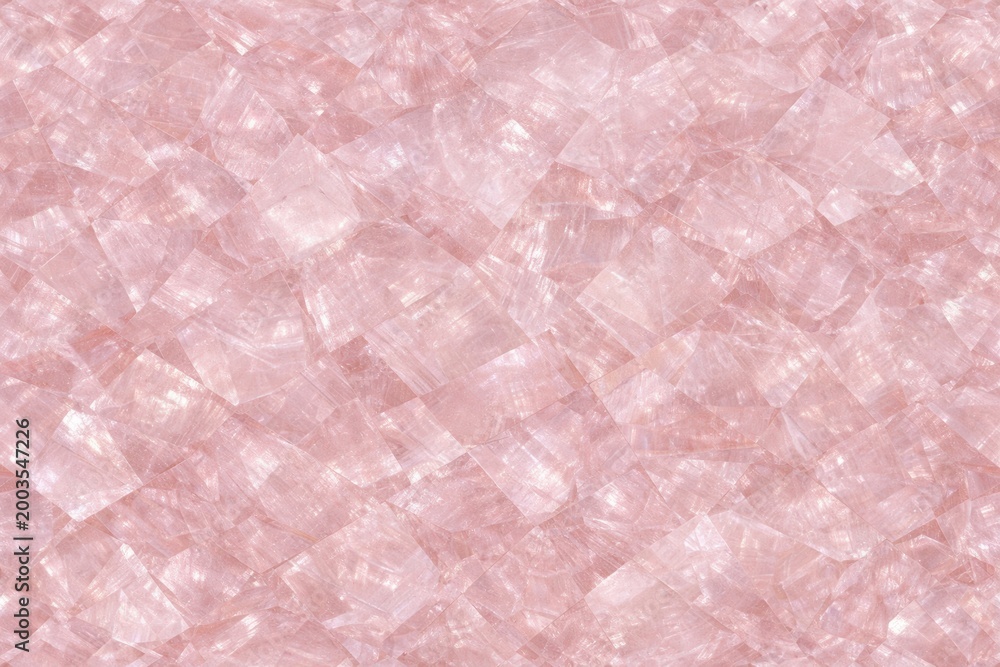 Fototapeta premium Pink Diamond Texture Seamless Pattern. Close-up pink diamond gemstone surface detail. Luxury crystal pattern design. Realistic diamond texture background. Detailed sparkling macro close-up.