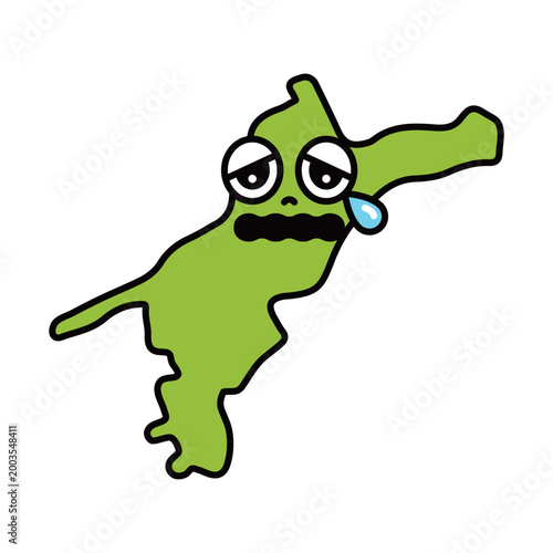 シンプルな日本の愛媛県のキャラクター