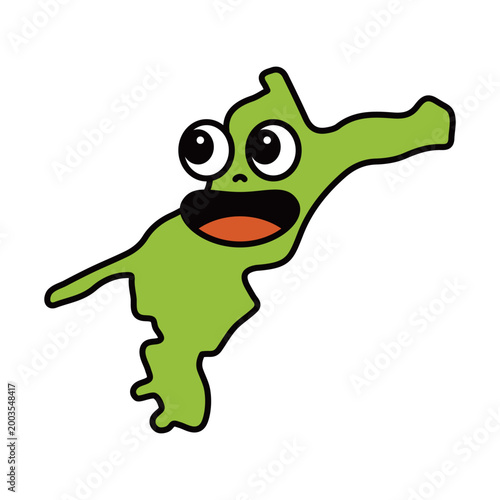 シンプルな日本の愛媛県のキャラクター