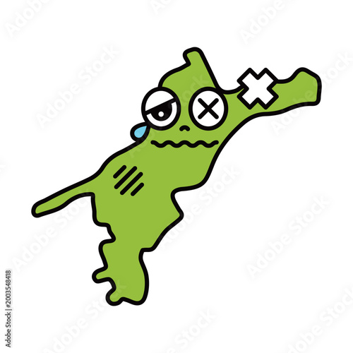 シンプルな日本の愛媛県のキャラクター