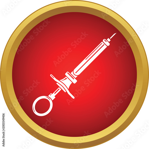 Dental syringe showing local anesthesia administration in dentistry