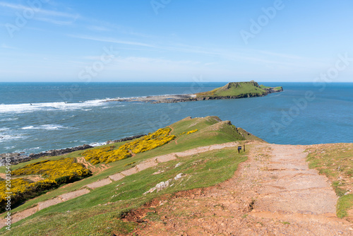 Worms Head, Rhossili Bay, Gower Peninsula, South Wales