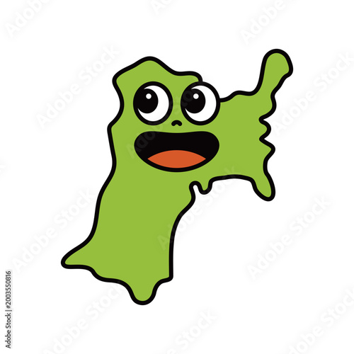 シンプルな日本の宮城県のキャラクター