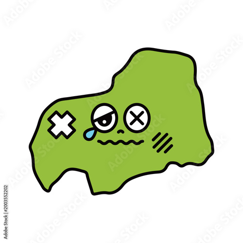 シンプルな日本の広島県のキャラクター