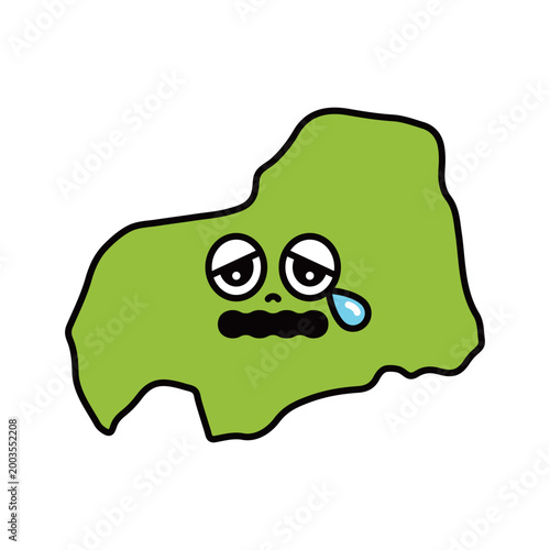 シンプルな日本の広島県のキャラクター