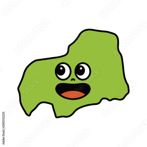 シンプルな日本の広島県のキャラクター