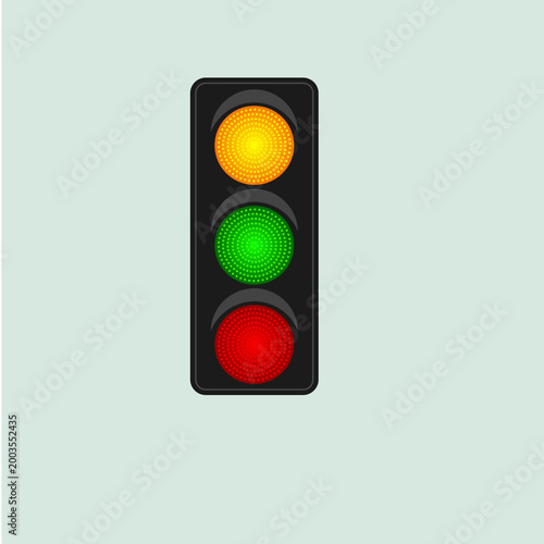 Vertical Traffic Light Signal