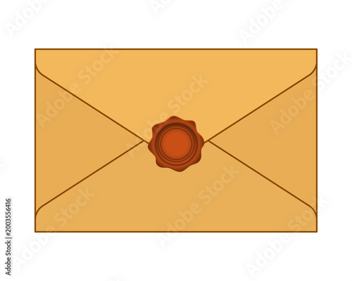 Obraz na plátně Sealed envelope illustration