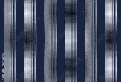 Vertical line stripes seamless background. Minimalist ice blue and silver stripe pattern suitable for business wear and wallpaper