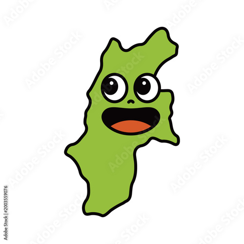 シンプルな日本の長野県のキャラクター