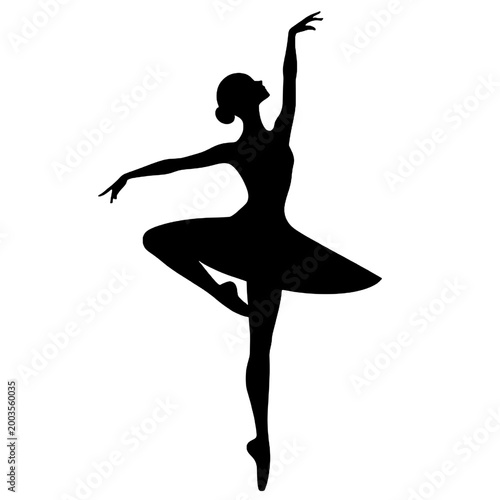 Silhouette of a ballet dancer