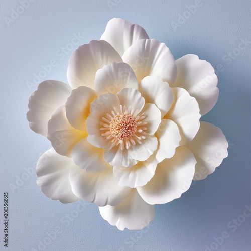 Flower With Soft Petals and Center in Indoor Setting During Daylight