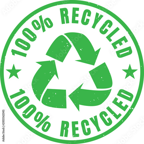 100 percent recycled label recycling