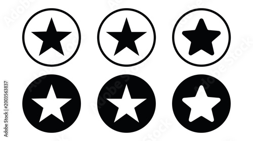 Creative star icon design showcase digital art gallery graphic content minimalist environment close-up view modern concept