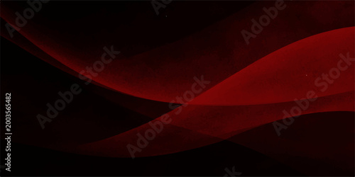 Elegant Red Waves - A visual symphony of abstract forms, evoking a sense of fluid movement and mysterious depth. Ideal for conveying ideas of flow, energy, or sophistication.