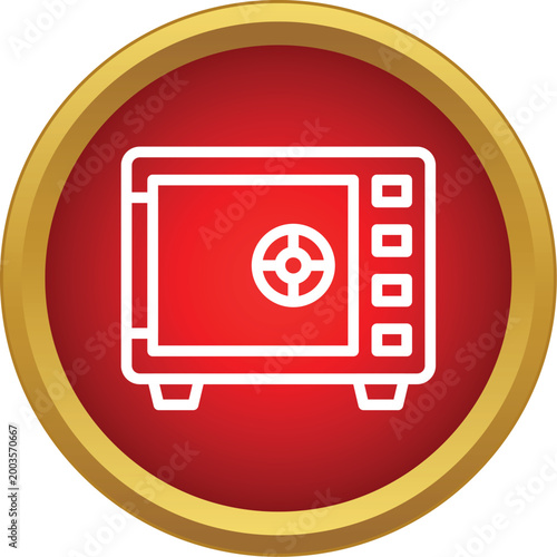 Metal strongbox or vault providing secure storage for valuables