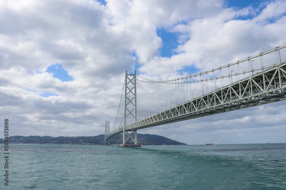 Obraz premium 明石海峡大橋（兵庫県）
