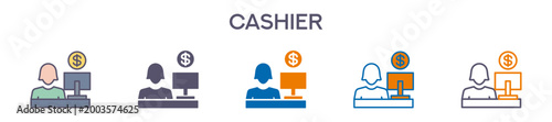 Cashier Element For Design Graphic - Multi Styles 