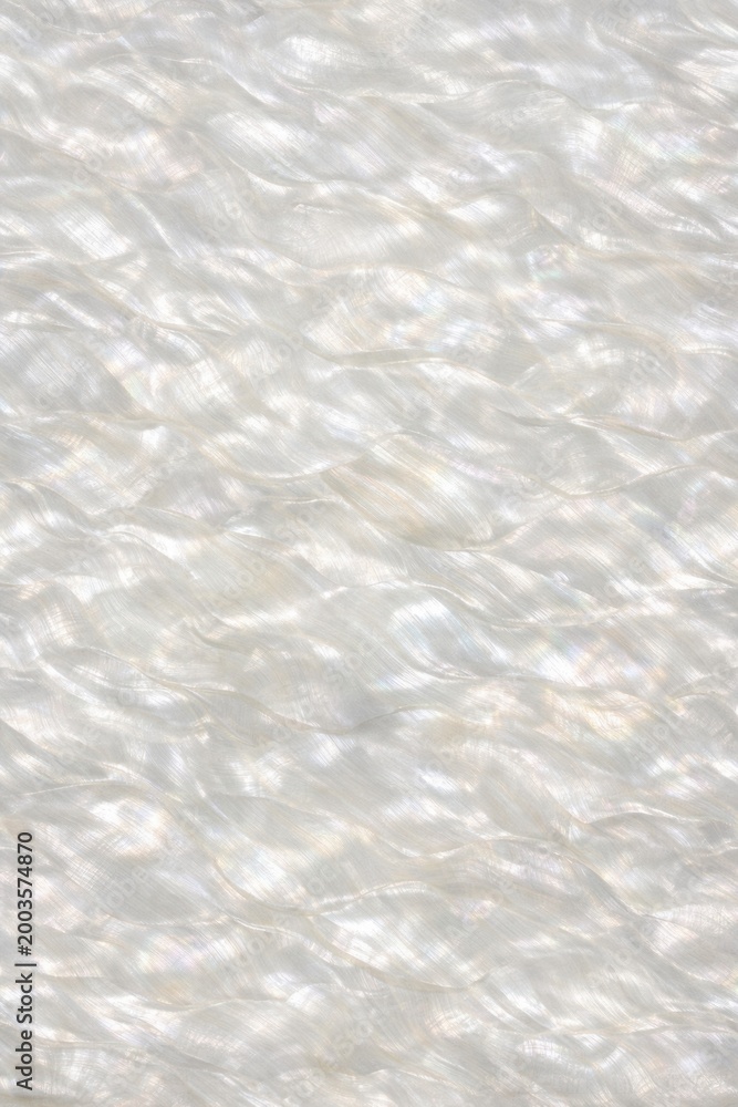 Fototapeta premium Mother of Pearl Shell Texture Seamless Pattern. Close-up nacre shell surface detail. Iridescent organic material design. Realistic pearl shell texture background. Detailed glossy macro close-up. 