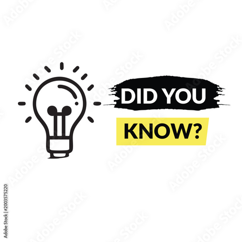 A lightbulb moment occurs with a did you know question appearing