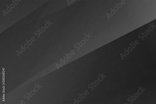 Modern abstract black polygonal background with dark grey gradients and clean geometric shapes, minimal tech style, vector EPS 10.