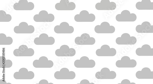 Seamless Cloud Pattern Background