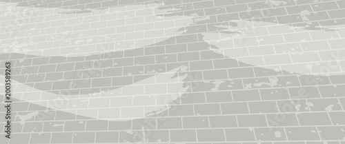 Distressed white paint brick Old Grungy Brick Wall Horizontal Texture Brick Wall