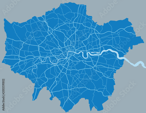 Map of London city