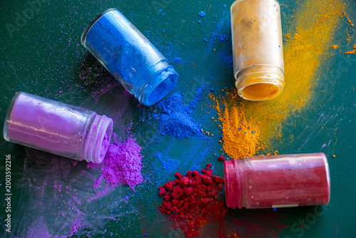 Bild auf Leinwand flacon miniature de pigment vibrant
