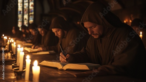 Medieval Scribes Illuminated by Candlelight: Preserving Knowledge in Dark Ages
