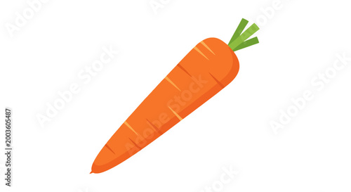 Fresh orange carrot vegetable.