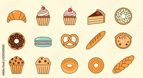Bakery delights assorted baked goods