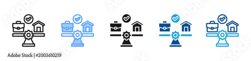 Photos Balance web icon with multiple style collection