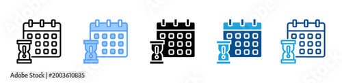 Photos Deadline web icon with multiple style collection