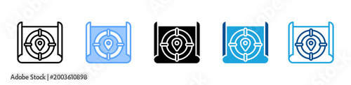 Scope web icon with multiple style collection