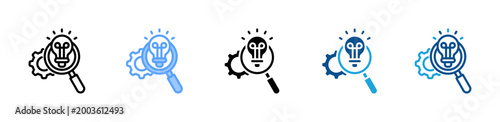 Foto Discovery web icon with multiple style collection