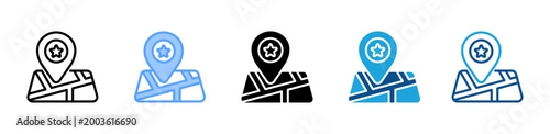 Konstfotografi Event Venue web icon with multiple style collection