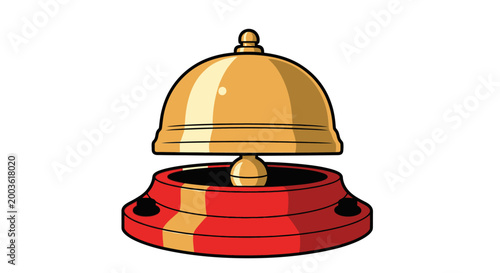 Hotel Service Bell Button Call.