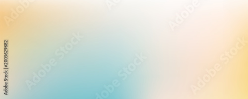 Tableau sur toile Blurred color gradient background, abstract turquoise blue yellow grain gradatio