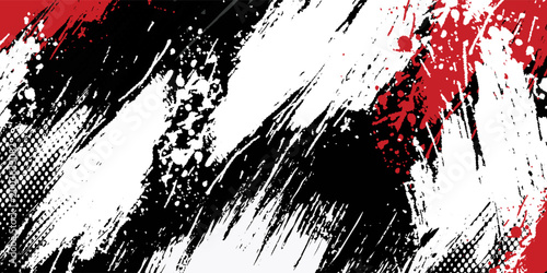 Gaming esport background striking stripes electric banner vector illustration design red black grunge brush wing comic pattern modern abstract concept livery stripes decal paint splash splatter.eps 10