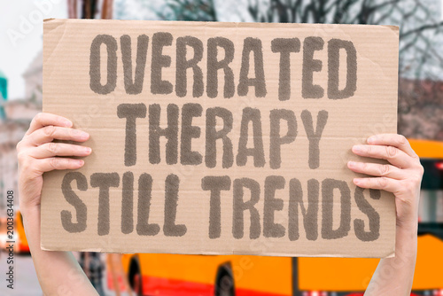 Принти на полотні "Overrated Therapy Still Trends" research confirms overrated therapy measurably continues trending in adult modern culture