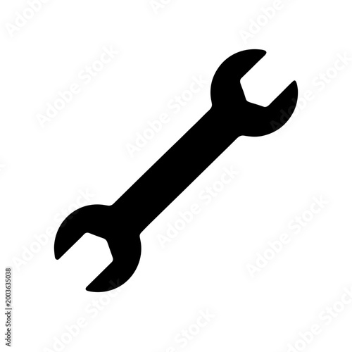 wrench isolated on white