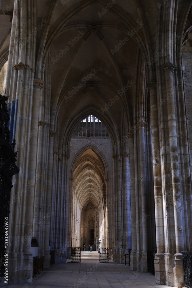 Fototapeta premium interior, cathedral of rouen, france, normandy, normandie