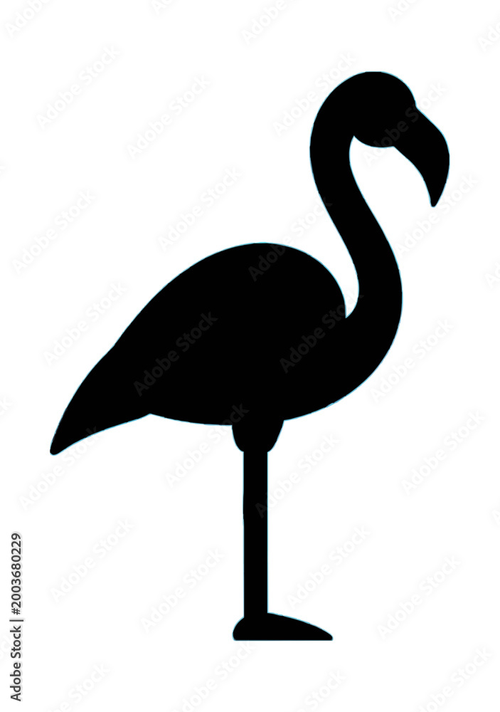 Fototapeta premium Elegant Stylized Crane Silhouette Line Icon for Nature