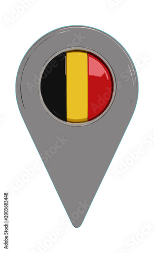 Map Location Pin Icon with Black Yellow Red Colors Free Download Map Location Pin Icon with Black Yellow Red Colors - GFXLoad