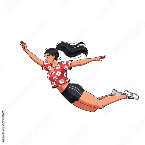 Fotografía Woman Flying