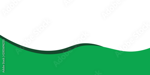 A sleek and professional green wave background with smooth curves and white space, perfect for business presentations, eco projects, and modern templates